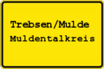 Ortsschild Trebsen/Mulde